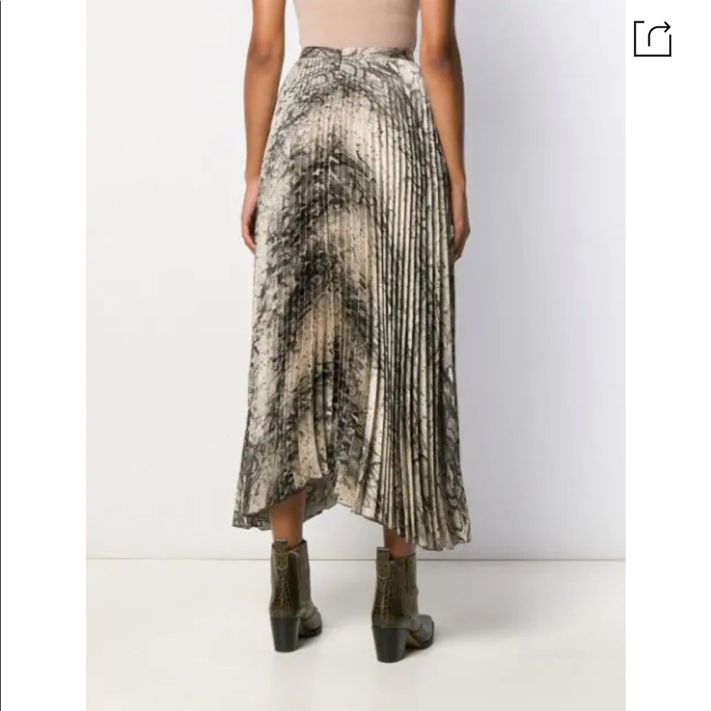 Wandering snakeskin midi skirt size 36 xxs - Picture 4 of 13